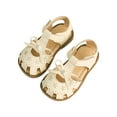 thumbnail image 1 of Otqutp Party Footwear for Baby Girls Summer Casual Soft Bottom Cute Bowknot Princess Shoes Beach Baotou Sandals for 3 to 12 Years, 1 of 5