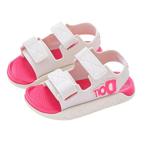 Otqutp Party Shoes for Baby Girls Children's Cute Soild Indoor Casual Sandals for Girls and Boys 2 to 11 Years Breathable Non Slip Sandals