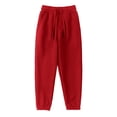 thumbnail image 1 of Otqutp Pull On Leggings for Toddler Boys Girls Long Pants With Pocket Autumn/Winter With Plush Straps Casual Pants for Party Birthday School, 1 of 6
