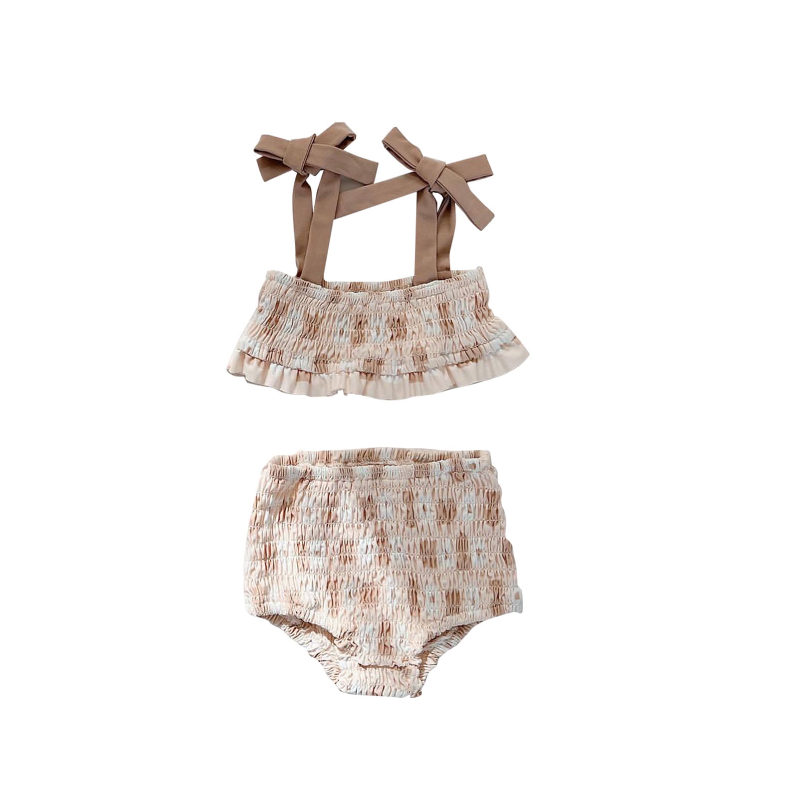 Summer Vacation Outfit Cute Bohemian Beach Outfit  Baby Girls Two-piece Suit