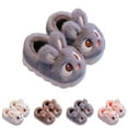 thumbnail image 1 of Otqutp Rabbit Slippers for Kids Boys Girls Plush Bunny House Shoes Cute Animal Funny Slippers Comfy Household Bedroom Shoes, 1 of 3