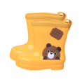 thumbnail image 1 of Otqutp Round Toe Shoes for Toddler Boys Girls Cute Print Unisex Comfortable Fashion Children's Rain Boots Rainboots Light Weight Rain Shoes(Yellow,7-8 Years), 1 of 5