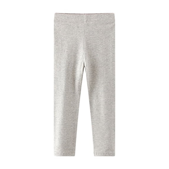 Otqutp Running Pants for Children Little Girls Footless Leggings Tight Cotton Thin Pants Toddler Baby Solid Stretch Trousers
