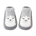 thumbnail image 1 of Otqutp Running Shoes for Girls Korean Version Low Top Toddler Shoes and Socks Children's Baby Floor Boat Socks Slipper Hole Bow Leather Socks Slipper, 1 of 3