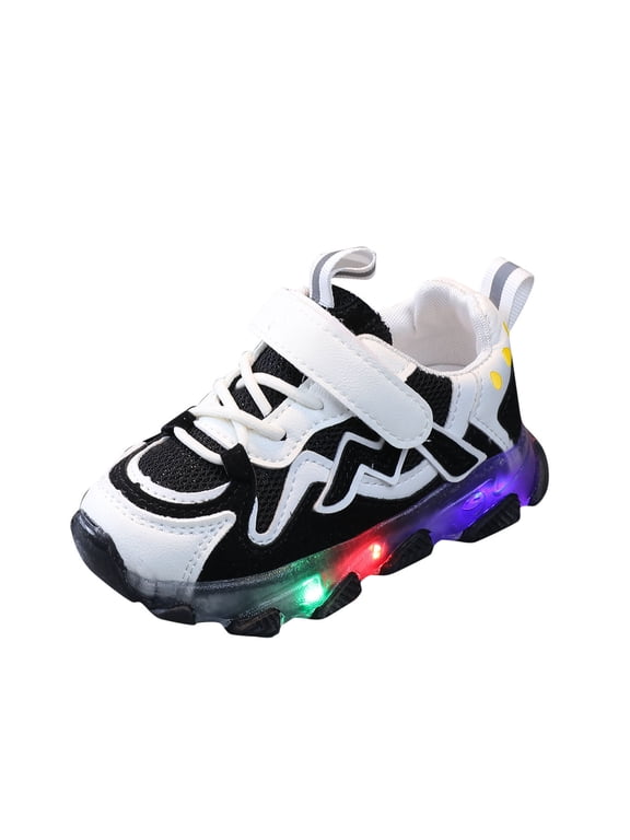 Running Shoes for Light Led Kids Mesh Luminous Sneakers Baby Running Children Girls Shoes Baby Sports Shoes for 1 to 6 Years