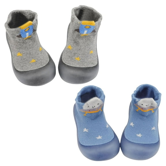 Otqutp Summer Dance Shoes for Toddler Baby Girls Boys Sock Shoe Elastic Indoor Slipper First Cartoon Cats Soft Sole Rubber Shoes