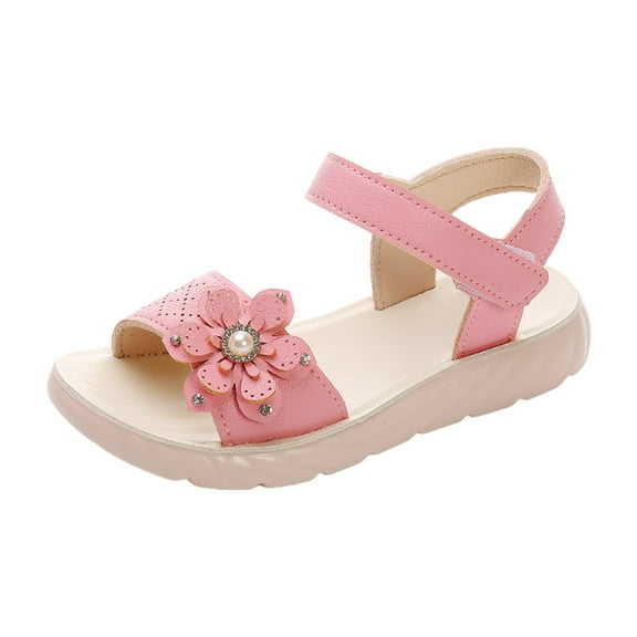 Otqutp Shower Slides Girls Sandals for Casual Outdoor Vacation Comfortable Daily Wear Fixed Design Open Toe Style for Sandals Toddler Girls
