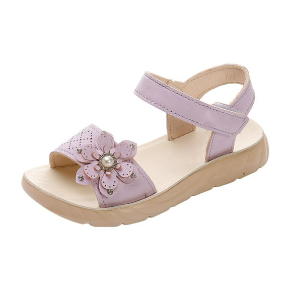 Otqutp Shower Slides Girls Sandals for Casual Outdoor Vacation Comfortable Daily Wear Fixed Design Open Toe Style for Sandals Toddler Girls