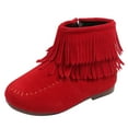 thumbnail image 1 of Otqutp Sneaker for Children Boots for Kids Baby Girls Boys Winter Fringe Tassel Ankle Boots Snow Boots Warm Shoes for 1 to 6Years, 1 of 6