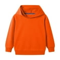 thumbnail image 1 of Otqutp Soft Blouse 2024 for Baby Toddler/kids Boys/girls Spring/autumn Hooded Long Sleeve Solid Color Sweatshirt Daily School Sporty Wear(Orange,7-8 Years), 1 of 5