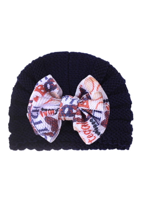 Soft Hat for Toddler Baby Boys Girls Colorful Beanie Bowknot Elastics Turban Hat 0 to 3 Years Soft Cute Toddler Cap