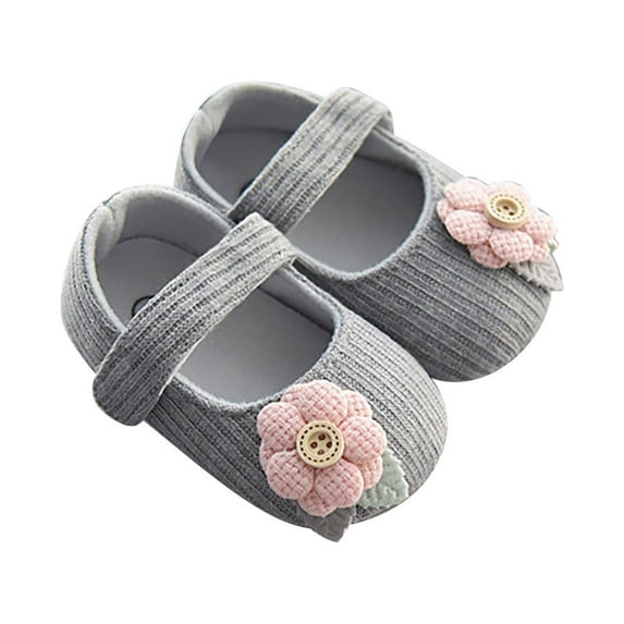 Otqutp Soft Sole Footwear for Toddler Kids Baby Girls Cute Flower Soft Bottom First Walk Shoes Princess Shoes Autumn Winter Outdoor Shoes