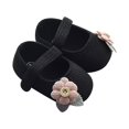 thumbnail image 1 of Otqutp Soft Sole Footwear for Toddler Kids Baby Girls Cute Flower Soft Bottom First Walk Shoes Princess Shoes Autumn Winter Outdoor Shoes, 1 of 8