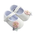 thumbnail image 1 of Otqutp Soft Sole Footwear for Toddler Kids Baby Girls Cute Flower Soft Bottom First Walk Shoes Princess Shoes Autumn Winter Outdoor Shoes, 1 of 8