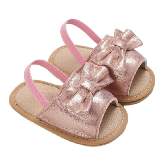 Otqutp Sport Footwear for Toddler 0-12 Months Baby Girls Sandals Leather Soft Open Toe Summer Sandals Flower Flat Shoes for Summer