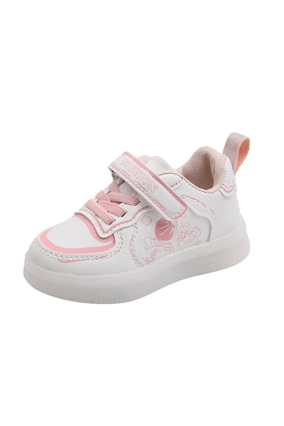 Sport Shoes for Baby Children Shoes LED Lighting Casual Shoes Boys Girls Students White Cute Soft Sole Sport Sneakers