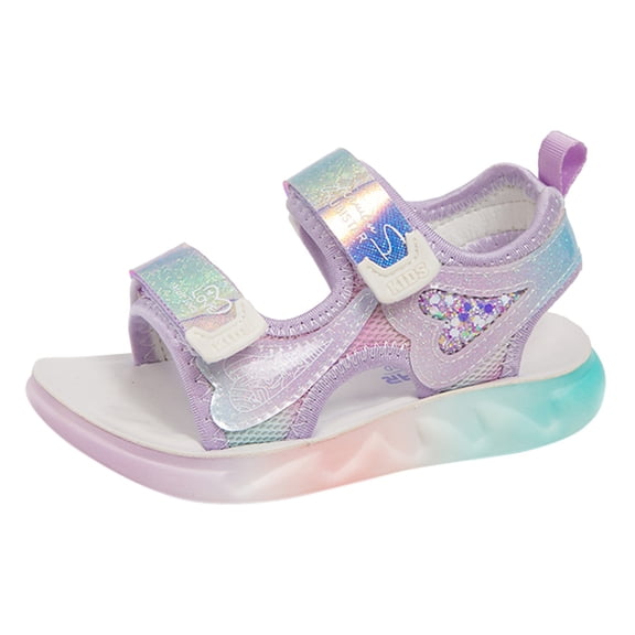 Otqutp Sport Shoes for Children Sports Sandals for Children School Sandals Thick Soled Beach Shoes Girl Child Flat Shoes Dress Shoes