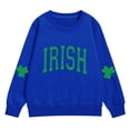 thumbnail image 1 of Otqutp St Patrick's Day Sweatshirt for Girls Kids Long Sleeve Crewneck Irish Clover Shirt Teen Boys Solid Soft Casual Hoodies Top, 1 of 6