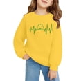 thumbnail image 1 of Otqutp St Patricks Day Sweatshirt for Girls Casual Crew Neck Shamrock Pullover Tops Irish Clove𝐫 Shirts Kids Saint Patrick Outfits, 1 of 8