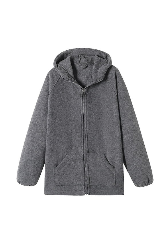 Student Hardshell Jacket Inner Bladder Boys and Girls School Three In One Cardigan Warm Spring and Autumn Winter Children's Coat(Grey,9-10 Years)