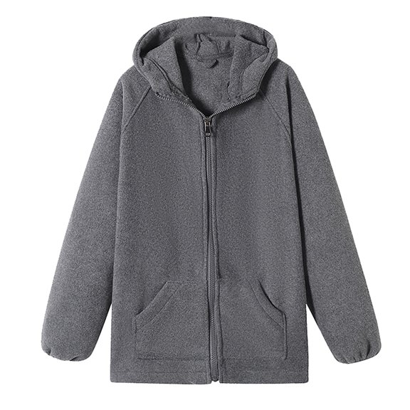 Otqutp Student Hardshell Jacket Inner Bladder Boys and Girls School Three In One Cardigan Warm Spring and Autumn Winter Children's Coat(Grey,15-16 Years)