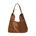 thumbnail image 1 of Otqutp Suede Tote Bag for Women Trendy Suede Shoulder Bag Fall Suede Purse Shoulder Bag for Daily Use Soft Shoulder Bag(Brown,One Size), 1 of 1