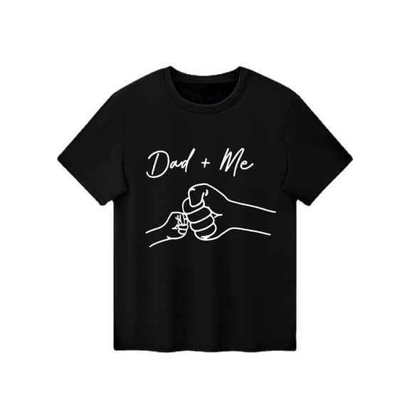 Otqutp Summer Casual Clothes Father's Day Matching Tee Children‘s Funny Father's Day Cotton T Shirt for Boys and Girls 1-10 Years