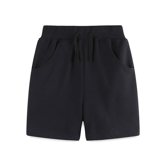 Otqutp Baby Casual Short Pants Summer Toddler Boys Shorts Solid Color Drawstring Shorts Casual Outwear Fashion for Children