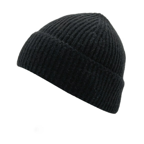 Otqutp Sun Headwear for Women's Unisex Beanie Winter Knitted Soft Warm Hat for Men/Women Ski Watch Cap Knit Hat Cap for Outdoor Cold Weather(Black,One Size)