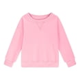 thumbnail image 1 of Otqutp Teen Girls Casual Crewneck Sweatshirts Kids Long Sleeve Oversized Fashion Pullover Tops Relaxed Fit Casual Tops 1-14 Years(2-Pink,5-6 Years), 1 of 6