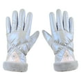 thumbnail image 1 of Otqutp Teen Girls Comfortable Gloves Outdoor&nbsp;Men and Women Gloves Winter Ski Gloves Warm Gloves Warm Cute Printed Cycling Gloves Soft Windproof Gloves(Grey,One Size), 1 of 3