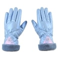 thumbnail image 1 of Otqutp Teen Girls Comfortable Gloves Outdoor&nbsp;Men and Women Gloves Winter Ski Gloves Warm Gloves Warm Cute Printed Cycling Gloves Soft Windproof Gloves(Blue,One Size), 1 of 3