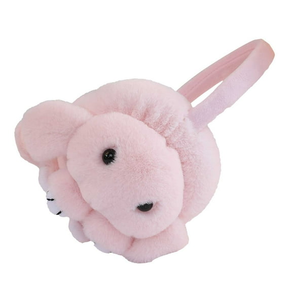 Otqutp Teen Girls Lightweight Caps Ear for Winter Women Foldable Earmuffs Soft Ear Warm Outdoor Ear Warmer for Cold Weather(Pink,One Size)