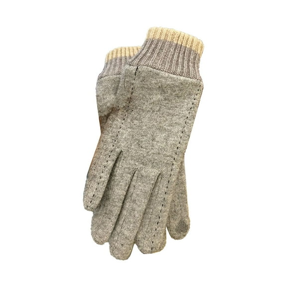 Otqutp Teen Girls Outdoor Gloves Women's Winter Warm Cycling Velvet Thickened Cold and Windproof Screen Gloves for Cold Weather(Grey,One Size)