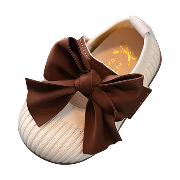 Otqutp Tennis Shoes for Children Baby Shoes Fashion Single Shoes Cute Princess Shoes Soft Soled Toddler Shoes Children Girl Shoes Breathable Dance Shoes for Flower Girls