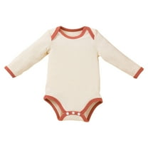 Otqutp Toddler 2024 Bodysuit Baby Girls Romper Long Sleeve Round Neck Solid Color Outside Bodysuit Summer Jumpsuit Clothes