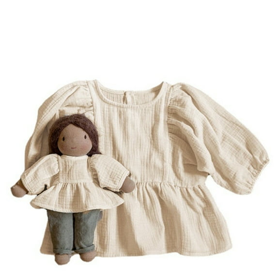 Otqutp Toddler 2024 Tops Kids Toddler Baby Girls Spring Summer Solid Cotton Long Sleeve Tshirt Fall Spring Clothes for 1 to 6 Years