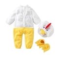 thumbnail image 1 of Otqutp Toddler 3 Piece Crawling Suit Chicken Long Sleeve Fuzzy Set Baby Halloween Clothes Infant Dress Up Sets for Boys Girls, 1 of 6