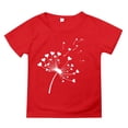 thumbnail image 1 of Otqutp Toddler A&nbsp;Line Tops Summer Children's Wear Dandelion Cute Print Children's Round Neck T Shirt Medium Short Sleeve Top for Children, 1 of 3
