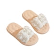 thumbnail image 1 of Otqutp Toddler Ankle Support Footwear 3-11Years Girls Slippers Open Toe Slippers Girl House Shoes Baby Soft Soled Pearl Sandals Shoes, 1 of 6