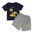 thumbnail image 1 of Otqutp Toddler Baby Boys Beach Outfits Children Short Sleeved Round Neck Car Set Summer Outdoor Casual Suit for Children 1-6 Years(Black,5-6 Years), 1 of 6
