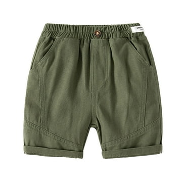 Otqutp Toddler Baby Boys Casual Pants Stretchy Denim Summer Solid Color Hot Jean Shorts with Side Pockets for 1 to 6 Years