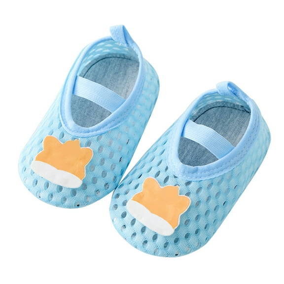Otqutp Toddler Baby First Walkers Soft-Soled Sandals Lightweight Mesh Sneakers for Toddler Boys Girls Breathable Non Slip Socks