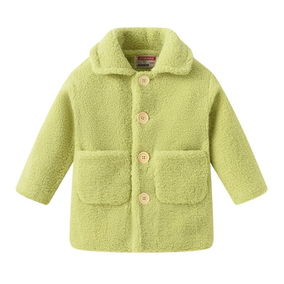 Otqutp Toddler Baby Girls Long Sleeve Coat Tollder Kids Winter Stand Up Collar Jacket Warm Outwear Clothes with Pocket 1-6 Years(GN1,3-4 Years)