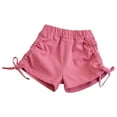 thumbnail image 1 of Otqutp Toddler Baby Girls Shorts Solid Color Shorts Summer Outdoor Casual Fashionable Shorts 6M to 6 Years Spring Summer Short Pants, 1 of 5