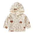 thumbnail image 1 of Otqutp Toddler Baby Lightweight Breathable Fall Jackets Kids Boys Girls Cartoon Print Zipper Outerwear Windbreaker Coat, 1 of 7