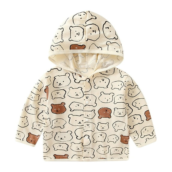 Otqutp Toddler Baby Lightweight Breathable Fall Jackets Kids Boys Girls Cartoon Print Zipper Outerwear Windbreaker Coat