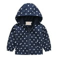 thumbnail image 1 of Otqutp Toddler Boys Girls Cartoon Print Zip Jacket Hooded Trench Lightweight Kids Windbreaker Coats Cute Outdoor Clothes, 1 of 8