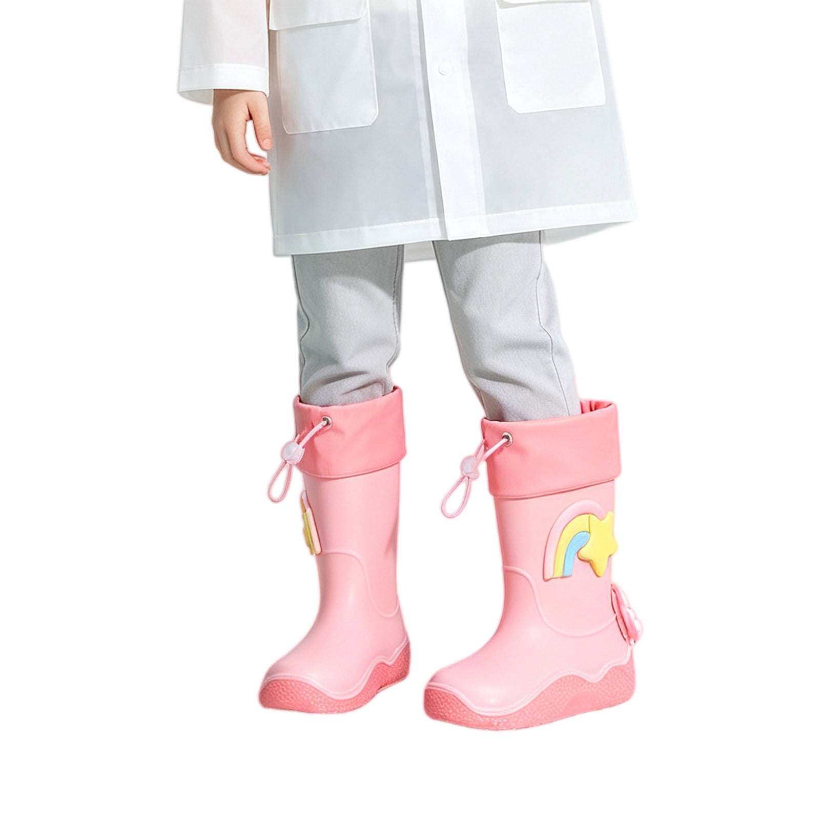Boot Cartone Otqutp Toddler Boys Girls Rainboots Kids Cartoon Rain Shoes Rubber Mid ...