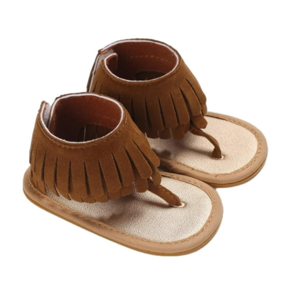 Otqutp Toddler Closed Toe Footwear Baby Girls Sandals Ruffle Bowknot Premium Soft Sole Open Toe Breathable Summer Outdoor Shoes Baby Sandals 0-12 Months
